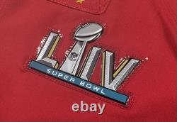 Medium 40 Patrick Mahomes #15 Vapor Elite Jersey Red Super Bowl 54 LIV Chiefs