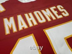 Medium 40 Patrick Mahomes #15 Vapor Elite Jersey Red Super Bowl 54 LIV Chiefs