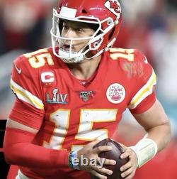 Medium 40 Patrick Mahomes #15 Vapor Elite Jersey Red Super Bowl 54 LIV Chiefs