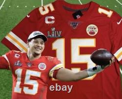 Medium Patrick Mahomes Vapor Limited Jersey Super Bowl LIV 54 Stitched Chiefs
