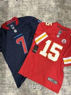 Men's Chiefs Patrick Mahomes & 49ers CJ Stroud Jersey Bundle Size M NEW STITCH
