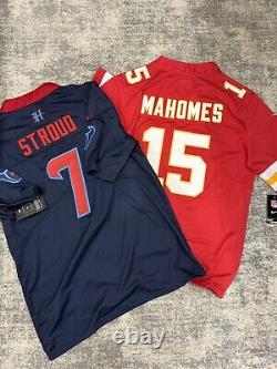 Men's Chiefs Patrick Mahomes & 49ers CJ Stroud Jersey Bundle Size M NEW STITCH