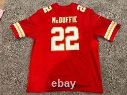 Men's Nike Kansas City Chiefs Trent McDuffie Red Super Bowl LVIII Jersey XL