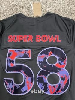 Men's Nike Super Bowl LVIII 58 Limited Anthracite Jersey Large Chiefs