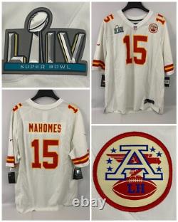 Men's PATRICK MAHOMES Kansas City Chiefs SUPER BOWL LIV Nike Game Jersey XXL