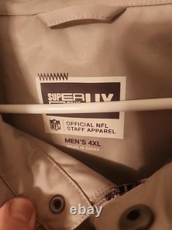 Mens 4XL Super Bowl 59 LIX Official NFL Staff Jacket Philadelphia Eagles Chiefs