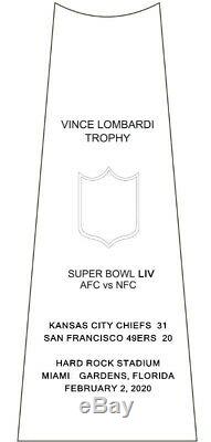 NEW 2020 Kansas City Chiefs Super Bowl LIV Vince Lombardi Trophy Replica