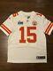 New Patrick Mahomes Chiefs Away White Nike Vapor Limited Super Bowl 57 Jersey L
