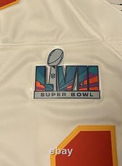 NEW Patrick Mahomes Chiefs Away White Nike Vapor Limited Super Bowl 57 Jersey L