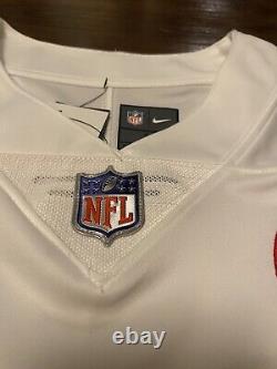 NEW Patrick Mahomes Chiefs Away White Nike Vapor Limited Super Bowl 57 Jersey L