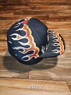 NEW Vintage Rare Kansas City Chiefs Super Bowl Champions LVIII Flame Sports Hat