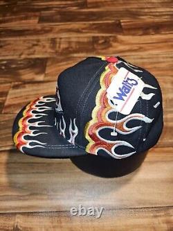 NEW Vintage Rare Kansas City Chiefs Super Bowl Champions LVIII Flame Sports Hat