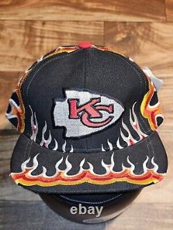 NEW Vintage Rare Kansas City Chiefs Super Bowl Champions LVIII Flame Sports Hat