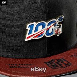 NFL 100 New Era Wilson Snapback Hat #41/100 Official Game Ball Super Bowl Chiefs
