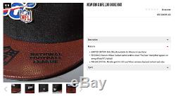 NFL 100 New Era Wilson Snapback Hat #41/100 Official Game Ball Super Bowl Chiefs