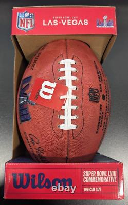 NFL Authentic Leather Wilson The Duke Football Super Bowl LVIII Chiefs 49ers