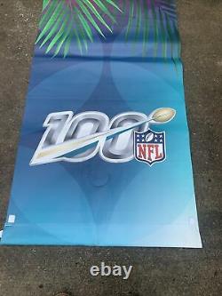NFL Authentic Super Bowl LIV Vinyl Banner Hung From Lamposts 7'x3' (84x36)