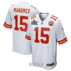 NFL Kansas City Chiefs Patrick Mahomes White Super Bowl 54 Patch Jersey Size XL