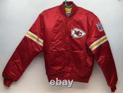 NFL Kansas City Chiefs Satin Bomber Starter Jacket Medium Youth Super Bowl Champ