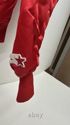 NFL Kansas City Chiefs Satin Bomber Starter Jacket Medium Youth Super Bowl Champ