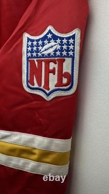 NFL Kansas City Chiefs Satin Bomber Starter Jacket Medium Youth Super Bowl Champ
