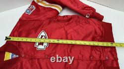NFL Kansas City Chiefs Satin Bomber Starter Jacket Medium Youth Super Bowl Champ