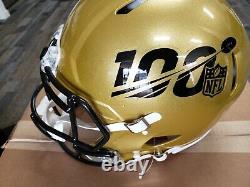 NFL Kansas City Chiefs Signed Gold Helmet Super Bowl LE 14/19 Mahomes Hill Kelce