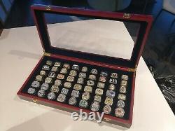 NFL Super Bowl Complete Championship Rings Football Memorabilia Collection x60