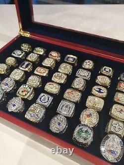 NFL Super Bowl Complete Championship Rings Football Memorabilia Collection x60