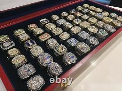 NFL Super Bowl Complete Championship Rings Football Memorabilia Collection x60