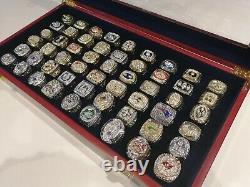 NFL Super Bowl Complete Championship Rings Football Memorabilia Collection x60