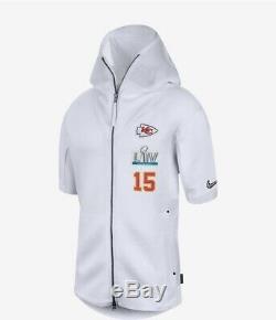 NFL Super Bowl LIV 54 Mahomes 15 Kc Chiefs Nike Media Sideline Showout Hoodie M