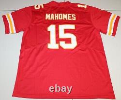 NFL Super Bowl LVIII Kansas City Chiefs Patrick Mahomes #15 Jersey Large Red NWT