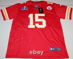 NFL Super Bowl LVIII Kansas City Chiefs Patrick Mahomes #15 Jersey XL Red NWT