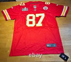 NFL Super Bowl LVIII Kansas City Chiefs Travis Kelce #87 Jersey XL Red NWT