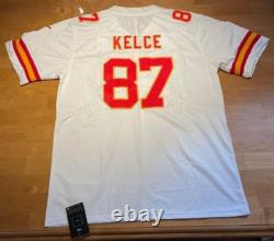 NFL Super Bowl LVIII Kansas City Chiefs Travis Kelce #87 Jersey XL White NWT