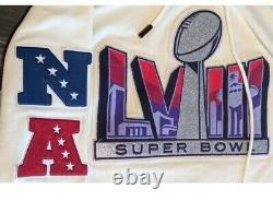NFL White Hoddie Sweater 2XL Super Bowl LVIII Las Vegas 49ers Chiefs EUC
