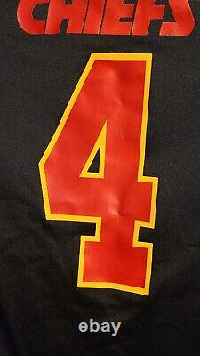 NWT Nike NFL Rashee Rice #4 Chiefs Super Bowl LVIII Jersey Black On Field LARGE