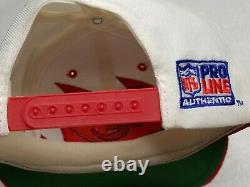 NWT Vintage 90s Kansas City Chiefs Sharktooth Logo 7 Athletic Snapback Hat Cap