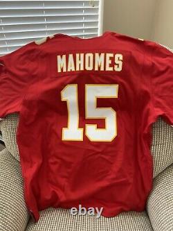 NWT XL Patrick Mahomes #15 Super Bowl LV 55 Kansas City Chiefs Jersey Red New