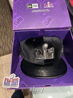 New Era Super Bowl LVIII Exclusive Black Hat #D/158 Las Vegas 58 Chiefs 49ers