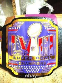 New Kansas City Chiefs LVIII NFL Super Bowl Championship Belt Adult size 2mm