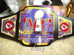 New Kansas City Chiefs LVIII NFL Super Bowl Championship Belt Adult size 2mm