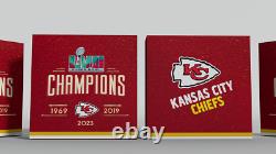 New Kansas City Chiefs Super Bowl LVII Championship Trophy & Ring Box MAHOMES 15