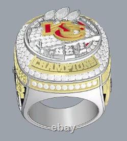 New Kansas City Chiefs Super Bowl LVII Championship Trophy & Ring Box MAHOMES 15