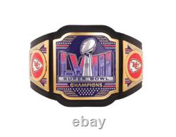 New Kansas City Superbowl Championship Leather belt Adult size 2mm NEW