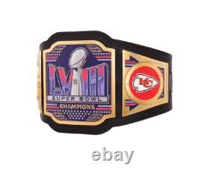 New Kansas City Superbowl Championship Leather belt Adult size 2mm NEW
