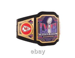 New Kansas City Superbowl Championship Leather belt Adult size 2mm NEW