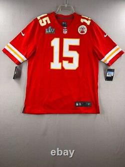 New Patrick Mahomes Kansas City Chiefs Nike Super Bowl LV Game Jersey Men's XL