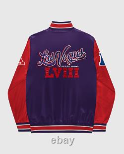 New Starter Super Bowl LVIII 58 Las Vegas 2024 Kansas City Chiefs Varsity Jacket